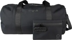 ONGROK Duffle Bag with Combo Lock, Integrated Carbon Filtration (Black)