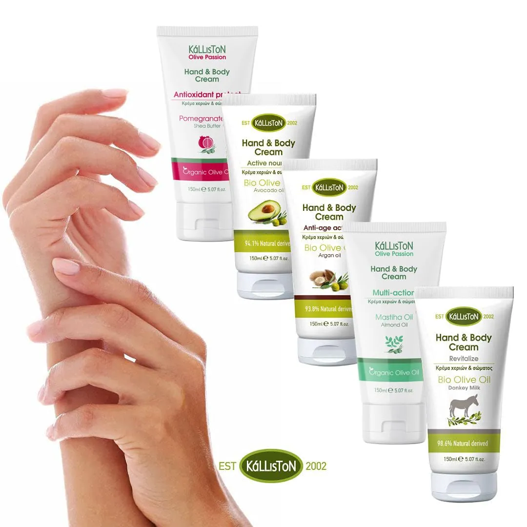 Organic Olive Oil And Mastiha (Mastika) Oil Lotion, Hand And Body Cream, All Skin Types, Original Mastika from Chios, Greece, 5.07 oz. Each, Pack of 2, 150ml