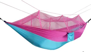 Outdoor Camping Hammock Portable Hammock for Camping, Camping Furniture, Indoor Dormitory and Outdoor Patio (Pink with Celestial Orchid)