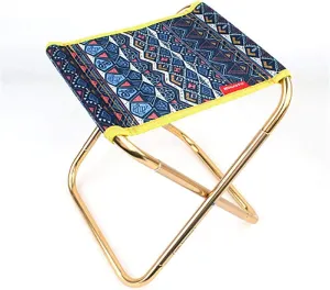 Outdoor Folding Stool Aluminum Alloy Adult Mini Portable Multi-Function Fishing Chair Fishing Accessories Picnic Hiking Camping Gear