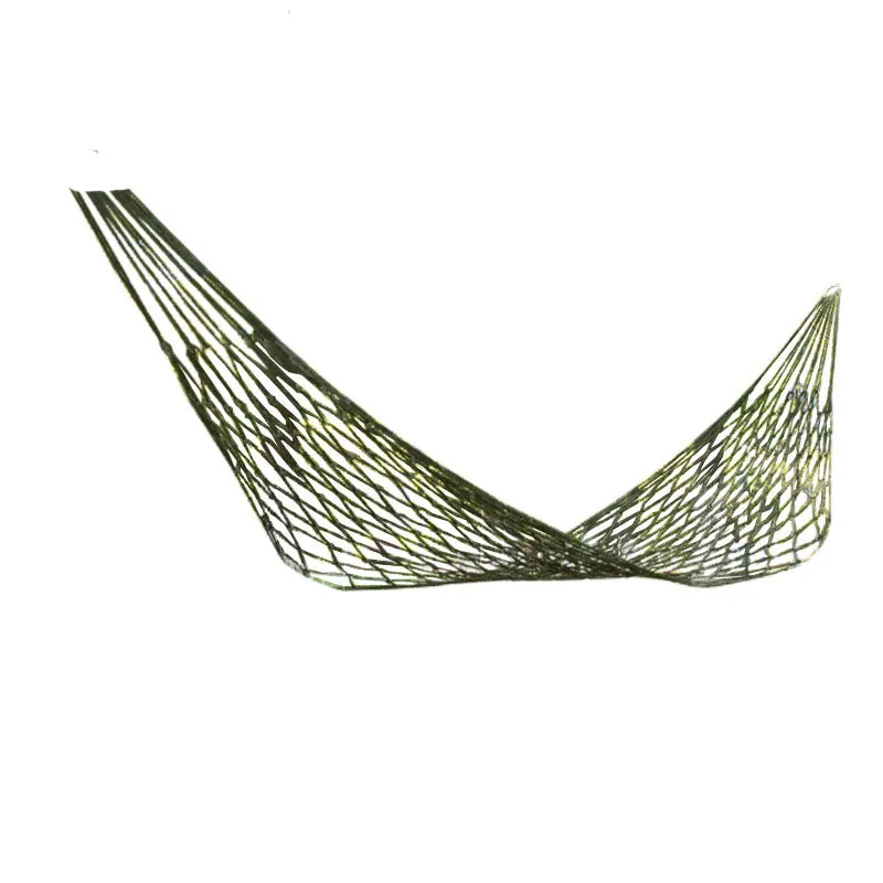Outdoor hammock net bag Net Hammock camping single person simple Nylon Net Hammock with storage bag and binding rope, bearing 100kg