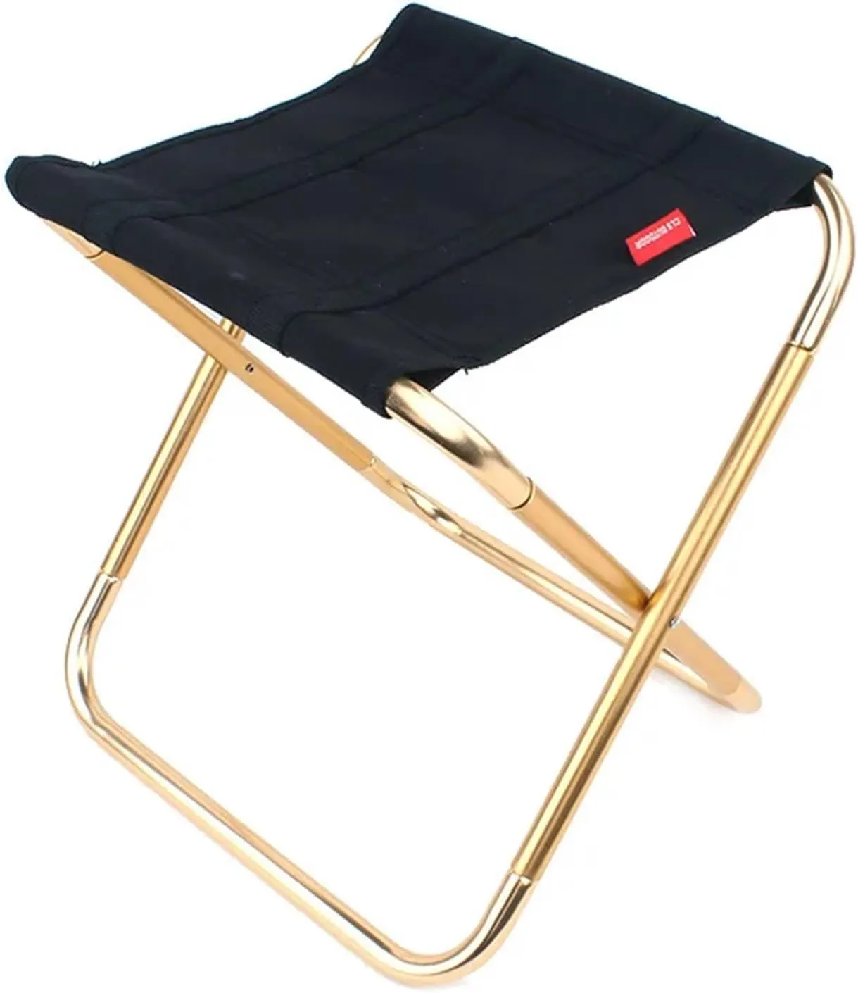 Outdoor Picnic Camping Folding Stool, MIni Beach Fishing Chair, Ultra Light Furniture, Aluminum Alloy Portable Travel Chair (Size : Burning Sun)