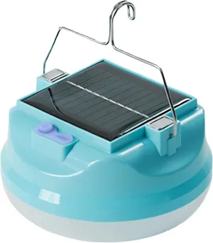 Outdoor Solar Camping Lamp, Rechargeable Led Bulb with 6000Mah Battery, Abs Material, Touch Switch