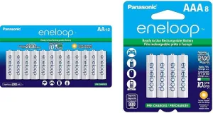 Panasonic eneloop AA and AAA 2100 Cycle Ni-MH Pre-Charged Rechargeable Batteries 20-Battery Pack