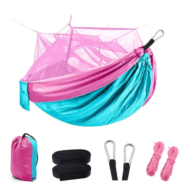 Parachute cloth Mosquito Net Hammock outdoors supplies 3.6m mosquito net pull rope