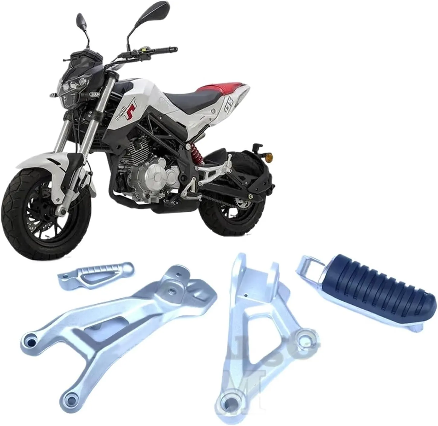 Pedals Footrest For Benelli TNT125 TNT135 TNT 125 135 Motorcycle Front Rear Foot Pegs Mount Foot Pedal Footrest Pedal Extended Support Footpegs