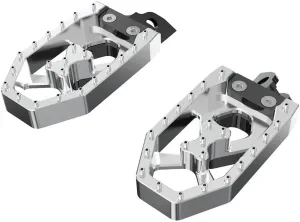 Pedals Footrest Motorcycles For DR 650 DR650/SE DR650 SE 1996-2023 Enlarged Wide Foot Pegs FootRest Footpegs Rests Pedals Silver