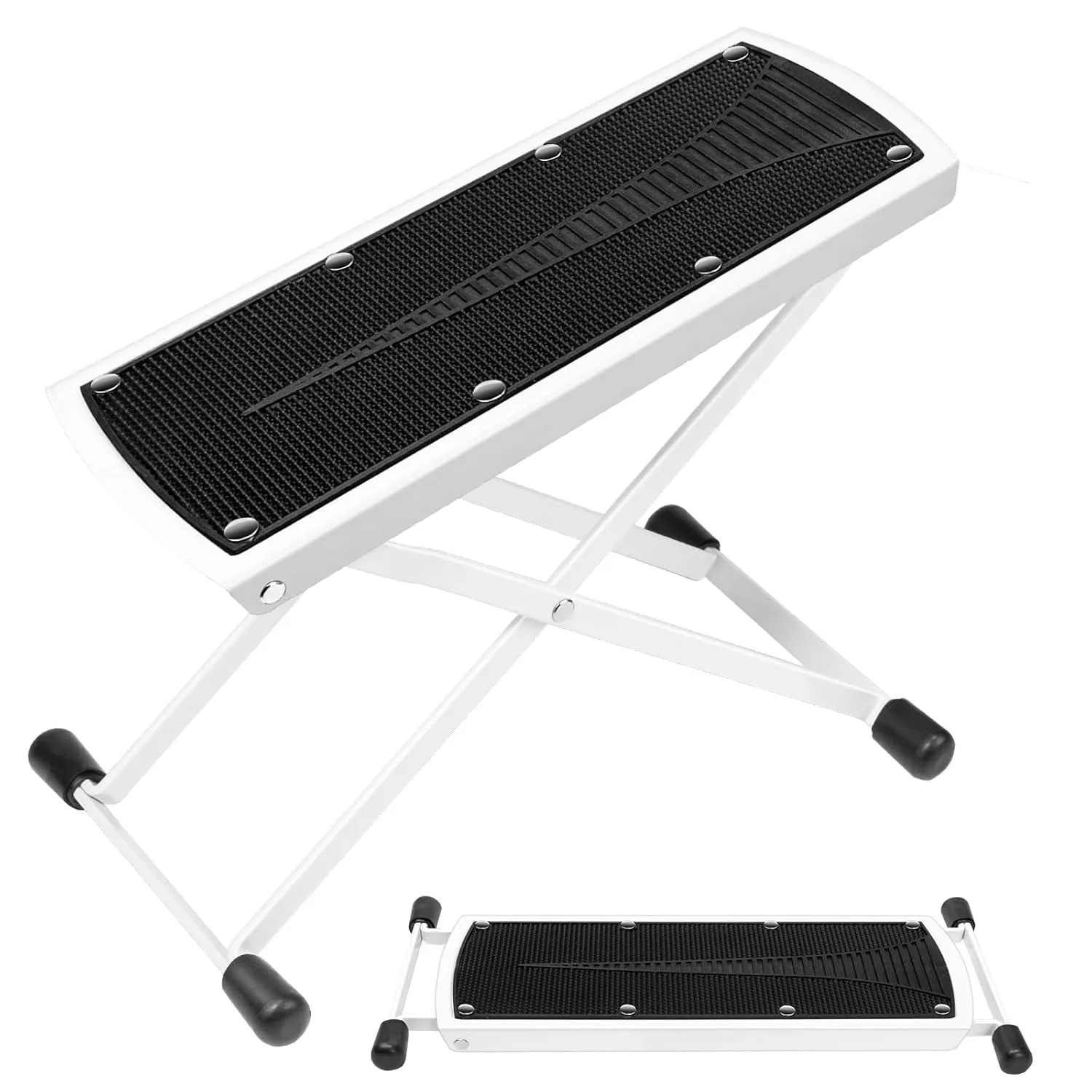 Pedicure Foot Rest, 6 Heights Adjustable Foot Stand for Pedicure, Foldable Non-Slip Pedicure Stand for Easy at Home Pedicures, No More Bending or Stretching Pedicure Stool Tool for Home Foot Spa