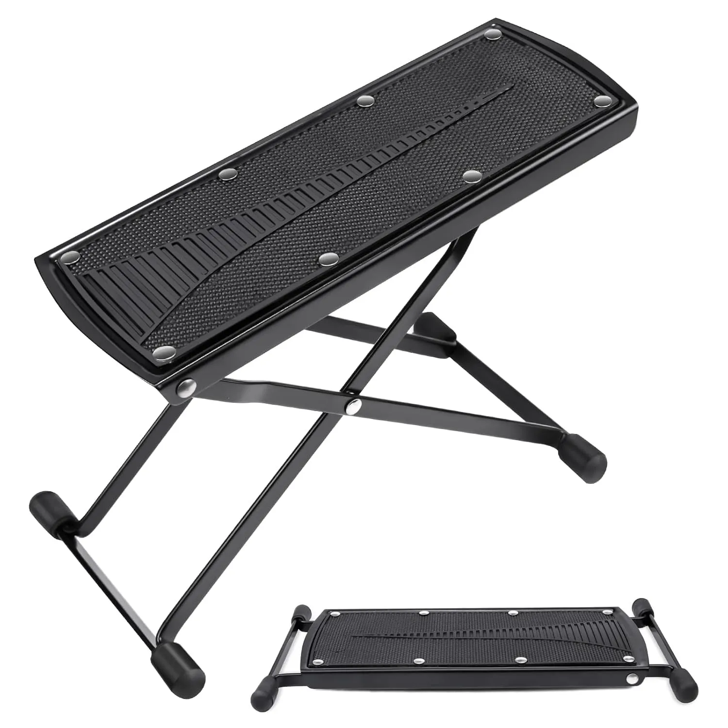 Pedicure Foot Rest, 6 Heights Adjustable Foot Stand for Pedicure, Foldable Non-Slip Pedicure Stand for Easy at Home Pedicures, No More Bending or Stretching Pedicure Stool Tool for Home Foot Spa
