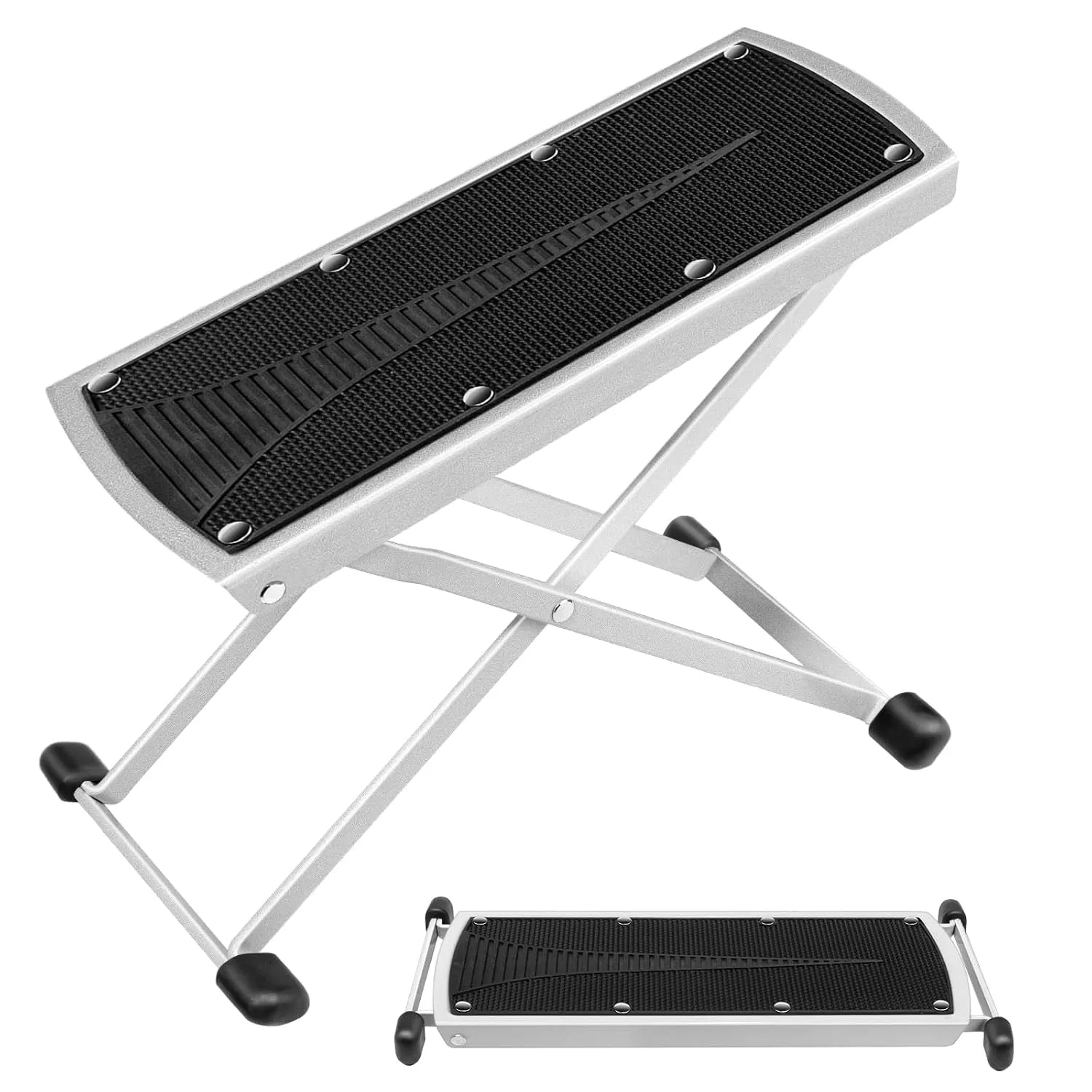 Pedicure Foot Rest, 6 Heights Adjustable Foot Stand for Pedicure, Foldable Non-Slip Pedicure Stand for Easy at Home Pedicures, No More Bending or Stretching Pedicure Stool Tool for Home Foot Spa
