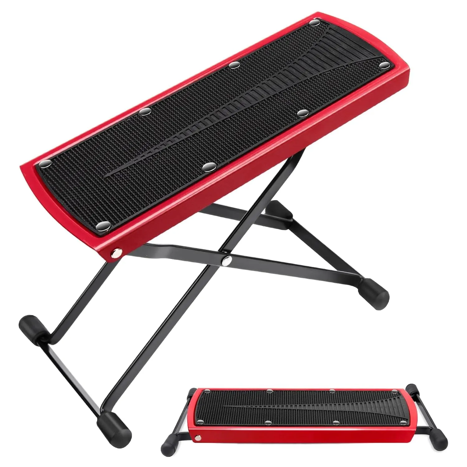 Pedicure Foot Rest, 6 Heights Adjustable Foot Stand for Pedicure, Foldable Non-Slip Pedicure Stand for Easy at Home Pedicures, No More Bending or Stretching Pedicure Stool Tool for Home Foot Spa