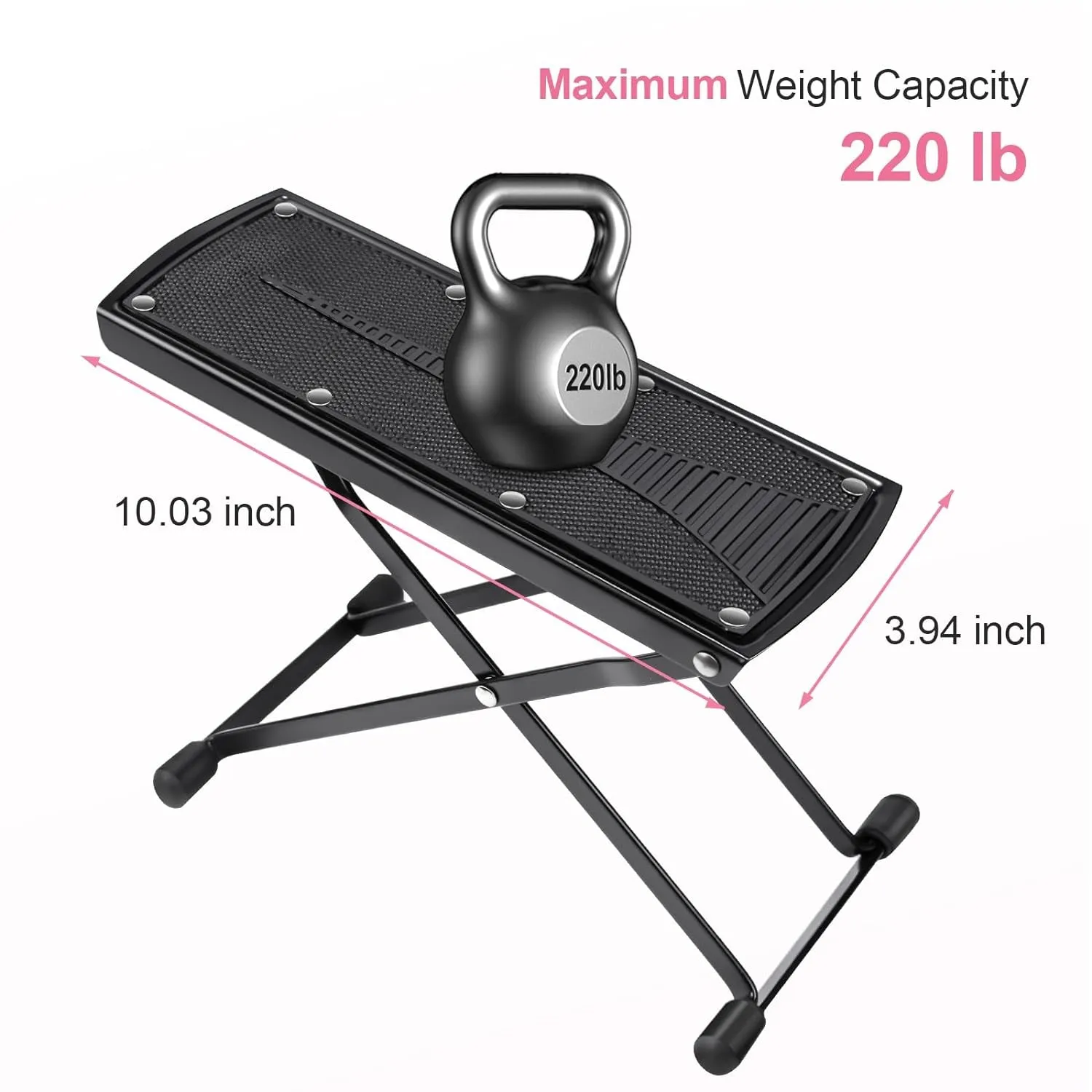 Pedicure Foot Rest, 6 Heights Adjustable Foot Stand for Pedicure, Foldable Non-Slip Pedicure Stand for Easy at Home Pedicures, No More Bending or Stretching Pedicure Stool Tool for Home Foot Spa