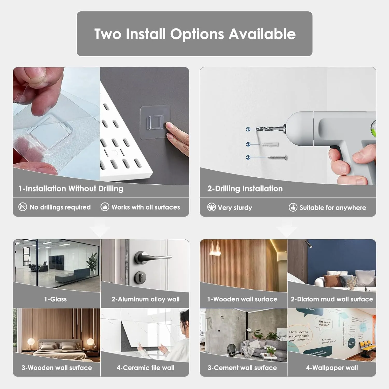 Peg Board, Pegboard Kit Wall Organizer Panels, White Pegboard Wall Organizer with Bins Hooks Shelves for Home, Craft Room, Garage Tool Storage, Kitchen, Workshop, Tool Organization