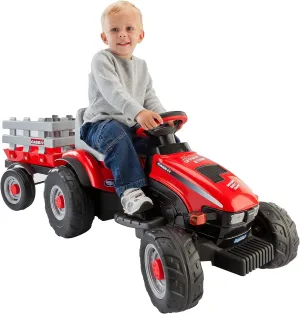Peg Perego Case IH Little Tractor and Trailer