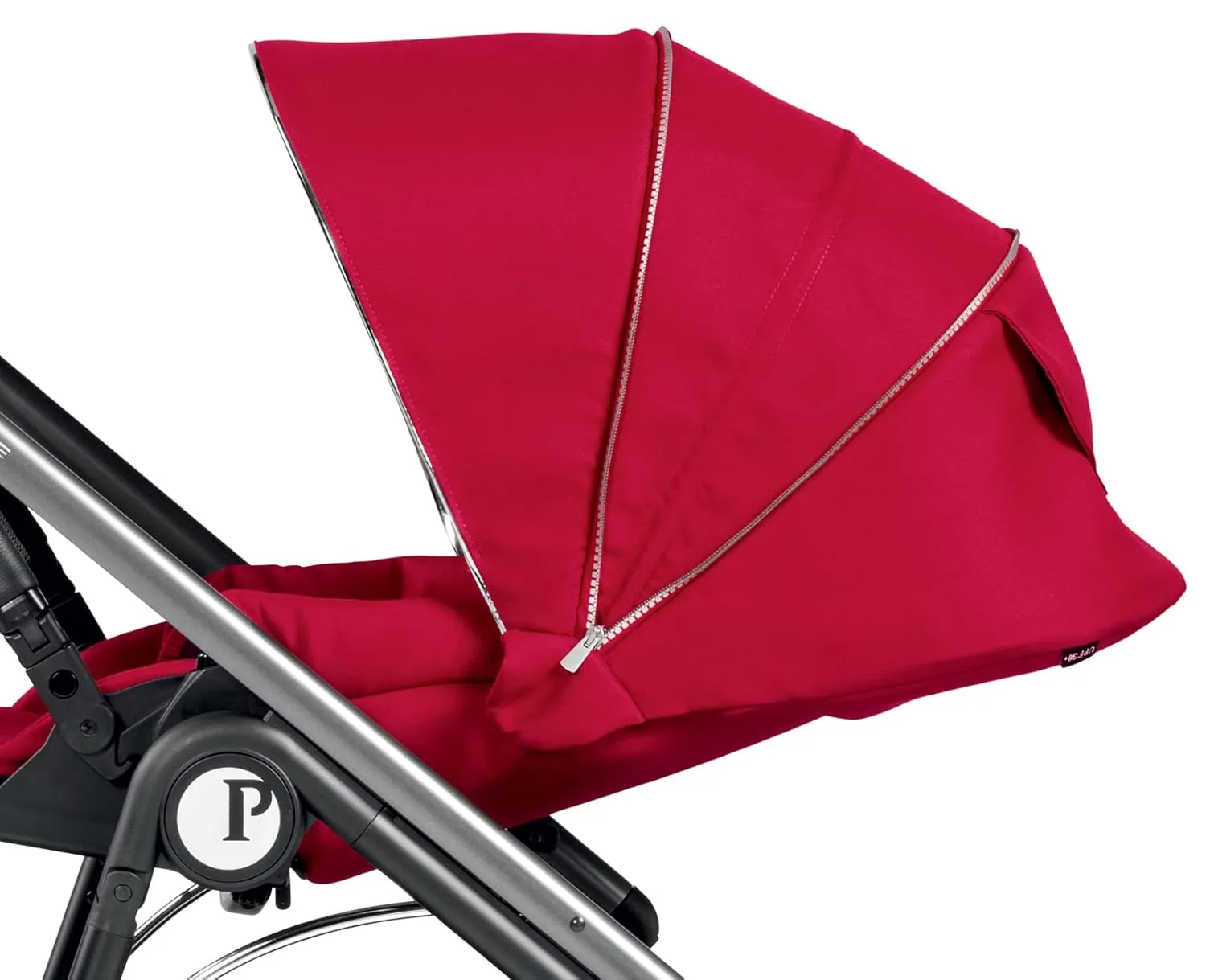 Peg Perego Veloce - Compact Full Featured Lightweight Stroller - Compatible with All Primo Viaggio 4-35 Infant Car Seats - Made in Italy - Red Shine (Red & Silver Accents)