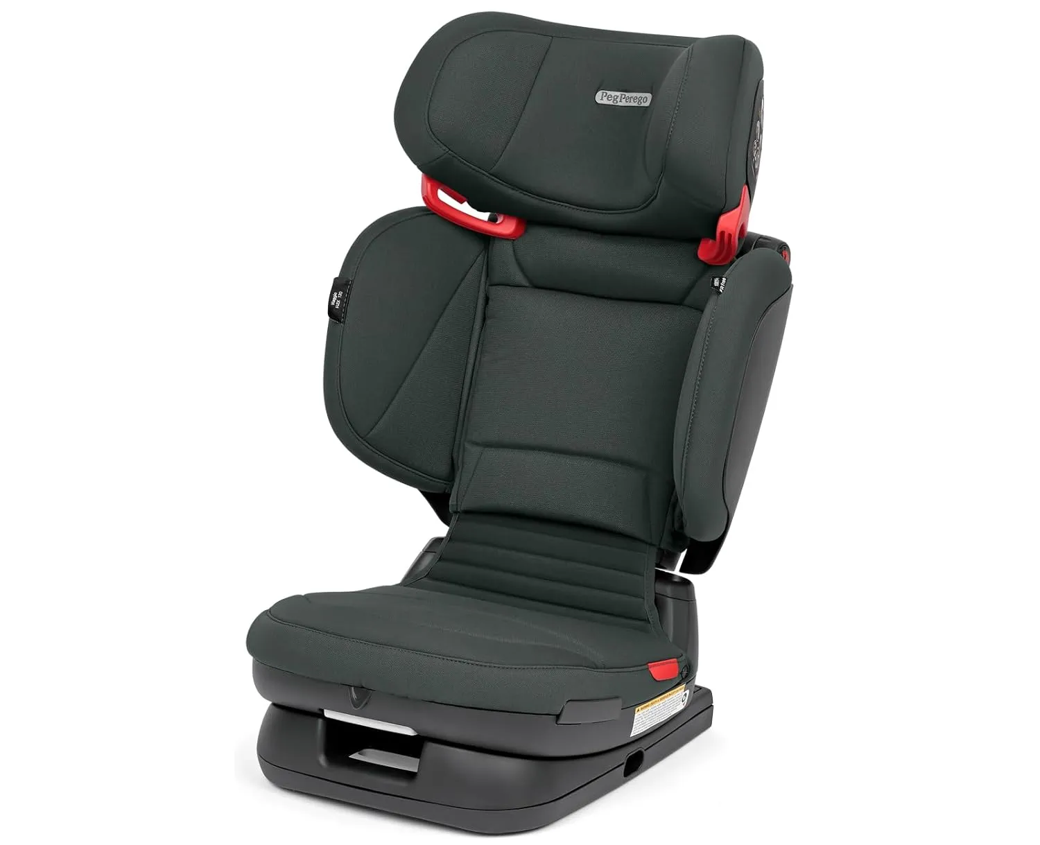 Peg Perego Viaggio Flex 120 Booster, 4D Total Adjust for Safety & Comfort, No Armrests, Compact Fold for Travel, 40-120 lbs, Made in Italy, Metal (Sage Green)