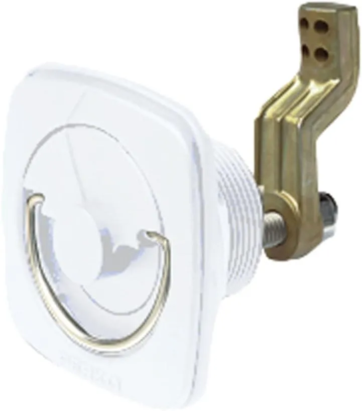 Perko 1082DP1WHT Flush Mount Latch - 3/8" to 3" Cam, White