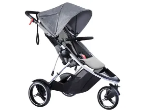 phil&teds Dash Inline Stroller, Grey Marl