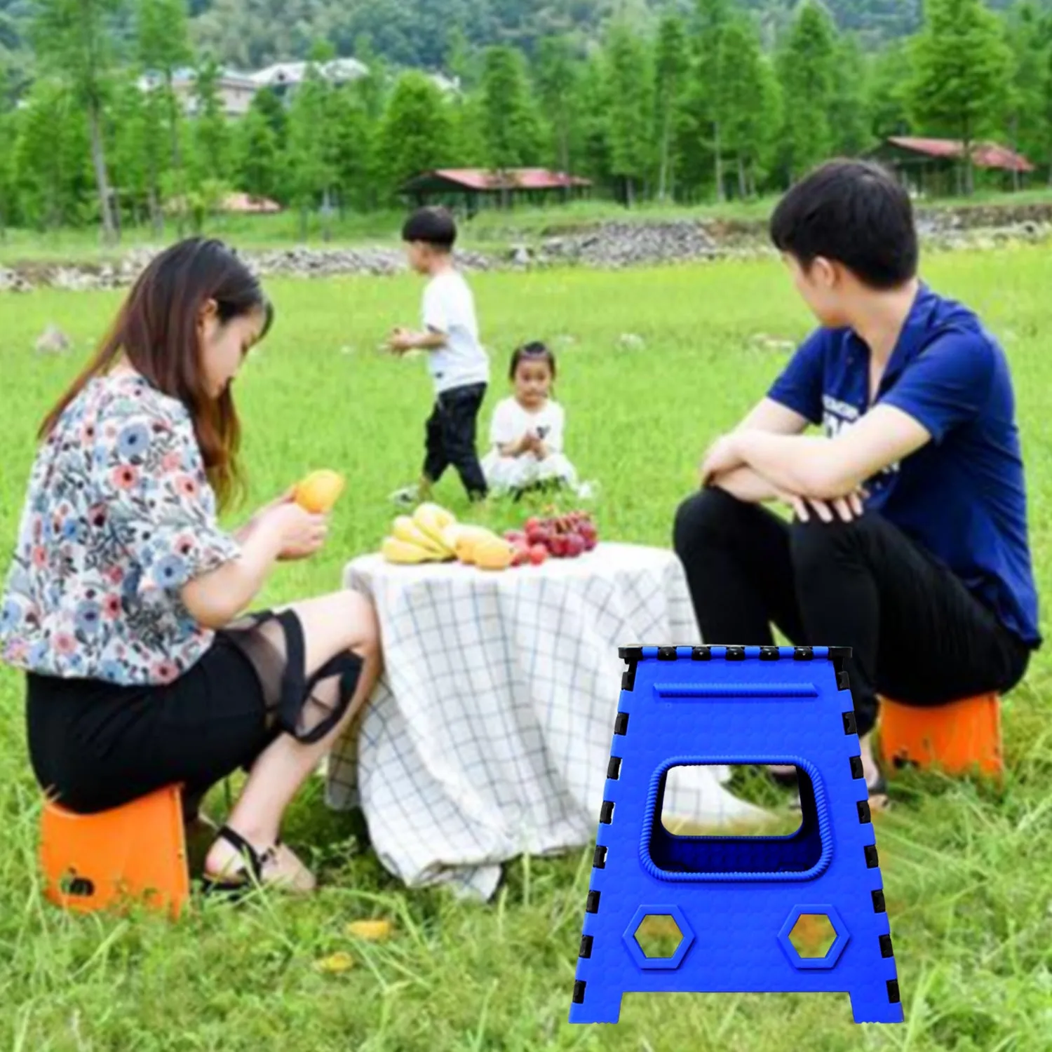 Plastic 18-Inch Step Stool for Table & Easy Moving