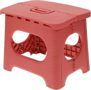 Plastic Stool for Home and Outdoor Use Lightweight Fishing Stool Carrying Handle Portable Camping Seat for Gardening and Travel and Easy to Clean