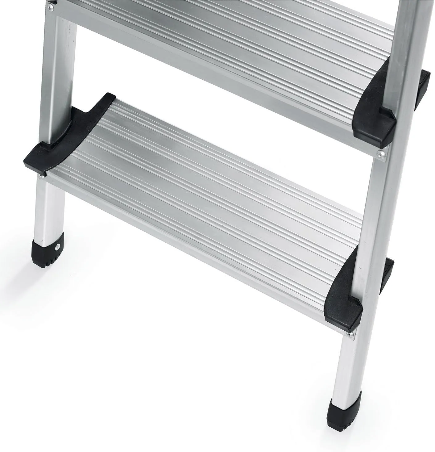 Polder LDR-3500RM Ultralight 3-Step Stool, 52.5" Tall, 24.5" Top Step, Aluminum