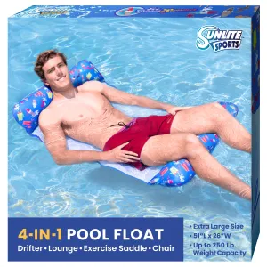 Pool Hammock Blue XL