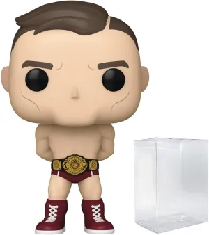 POP WWE: Gunther Funko Vinyl Figure (Bundled with Compatible Box Protector Case), Multicolor, 3.75 inches