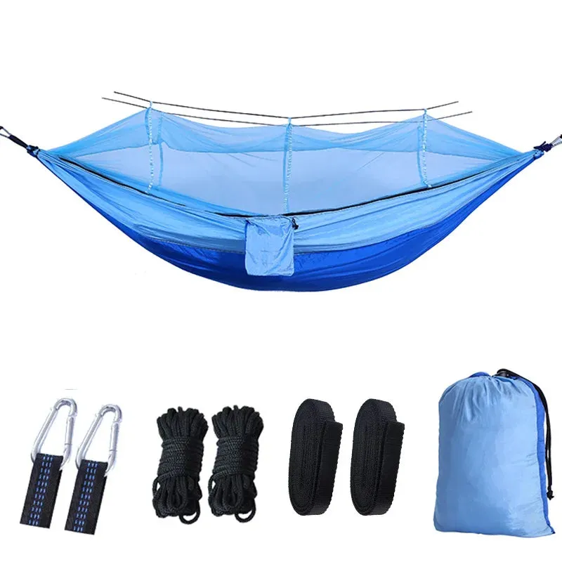 Portable 2-Person Hammock with Mosquito Net