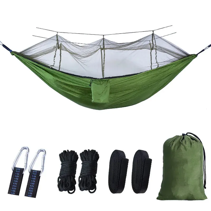 Portable 2-Person Hammock with Mosquito Net