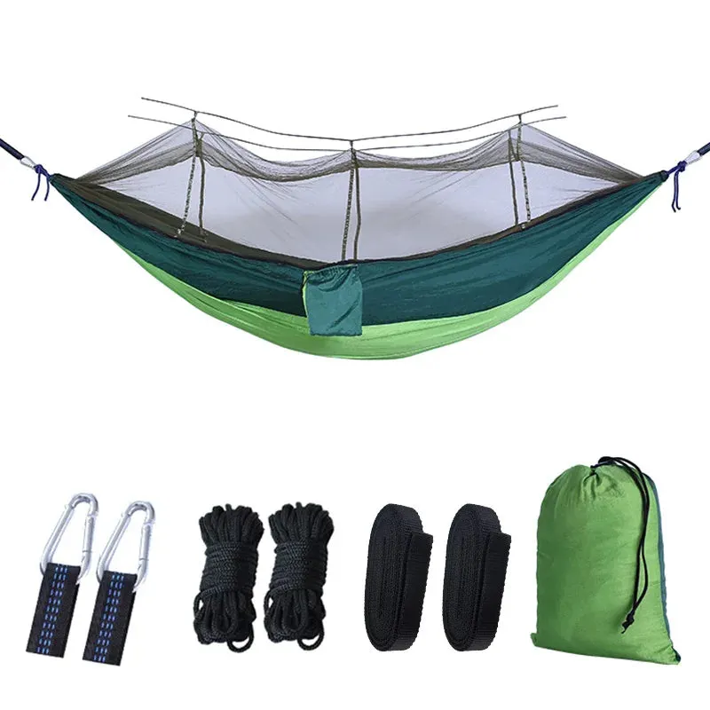 Portable 2-Person Hammock with Mosquito Net