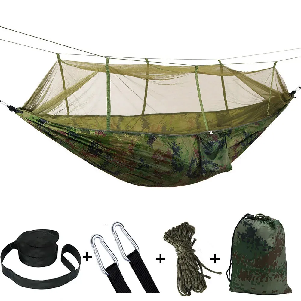 Portable 2-Person Hammock with Mosquito Net