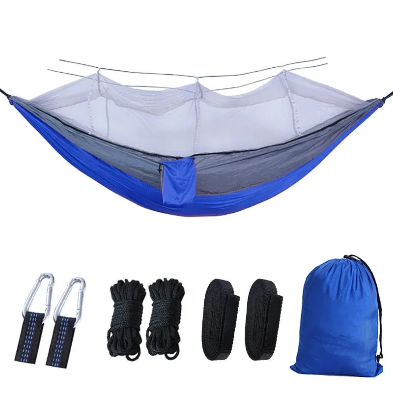 Portable 2-Person Hammock with Mosquito Net