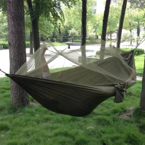 Portable 2-Person Hammock with Mosquito Net