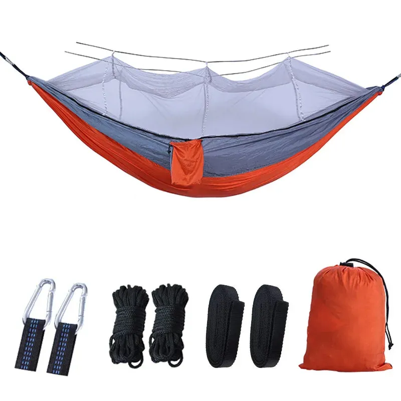 Portable 2-Person Hammock with Mosquito Net