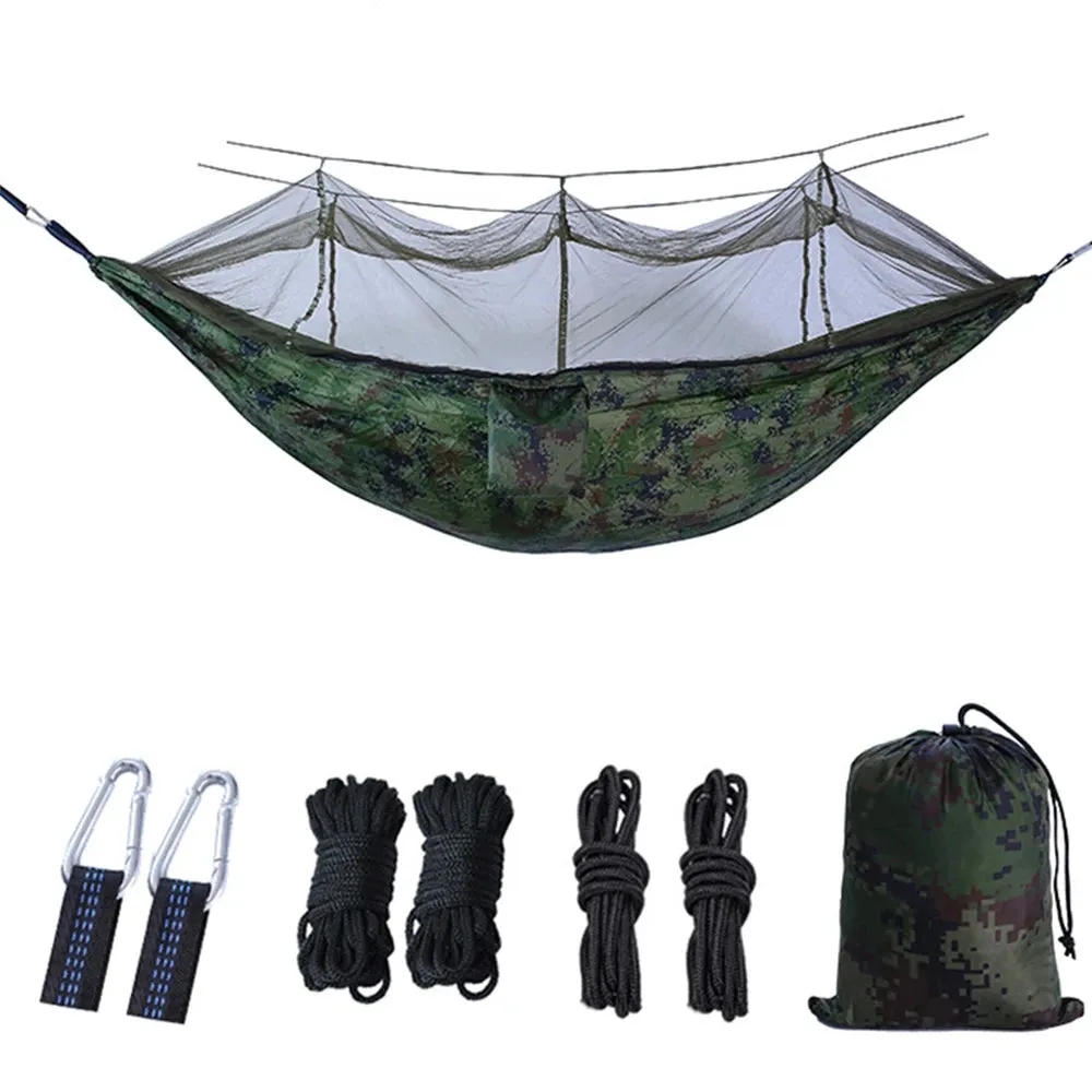 Portable 2-Person Hammock with Mosquito Net