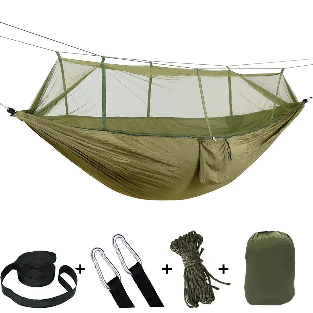 Portable 2-Person Hammock with Mosquito Net