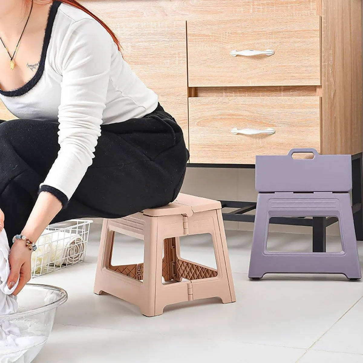 Portable Adjustable Folding Plastic Stool Retractable Outdoor Fishing Chair