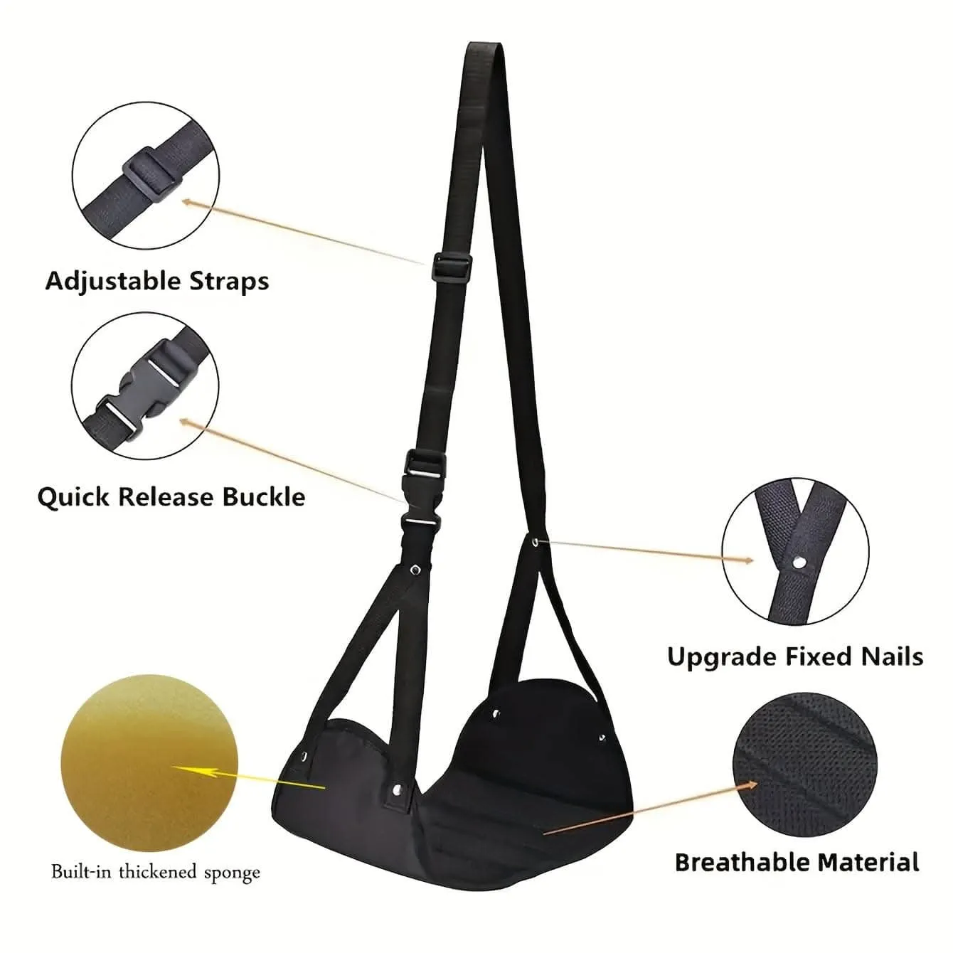 Portable Airplane Footrest Hammock – Adjustable & Lightweight for Ultimate Travel Comfort