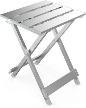 Portable Camping Folding Stool Outdoor Compact Aluminum Alloy Chair for Garden, Picnic, Fishing, BBQ, Hiking, Mountaineering