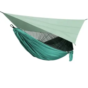 Portable Camping Hammock and Tent Outdoor Waterproof Canopy Awnings and 210t Nylon Hammock with Mosquito Net Travel Equipment