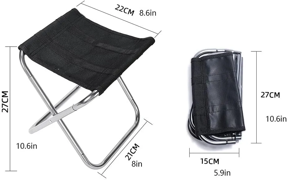 Portable Camping Stool Compact Folding Stool, Suitable for Camping, Fishing, Gardening, Traveling and Beach (Color : C)
