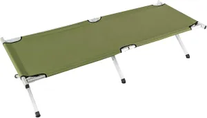 Portable Folding Camping Cot for Adults with Carry Bag,Lightweight Aluminum Camping Cot for Camping Hunting, Beach, Barbecue, Hiking, Backpack, Office.