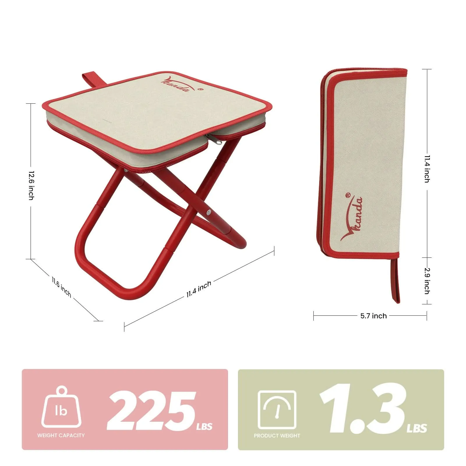 Portable Folding Camping Stool – Lightweight & Compact Travel Chair