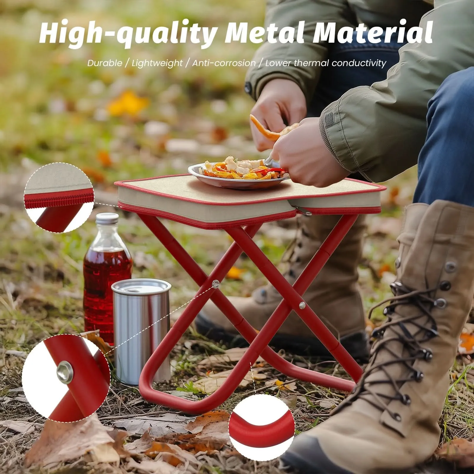 Portable Folding Camping Stool – Lightweight & Compact Travel Chair
