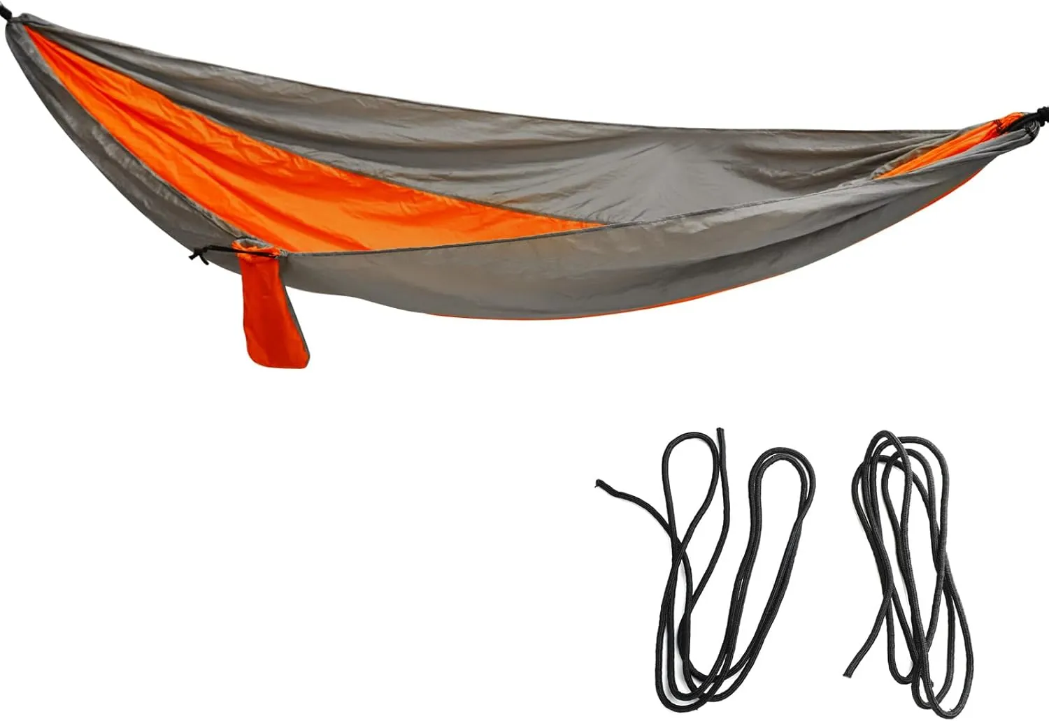 Portable Hammock with Tie Rope Comfortable Widened Hanging Swing for Indoor Outdoor Travel Backyard Camping Silver Gray Orange Lounger Chair Bed