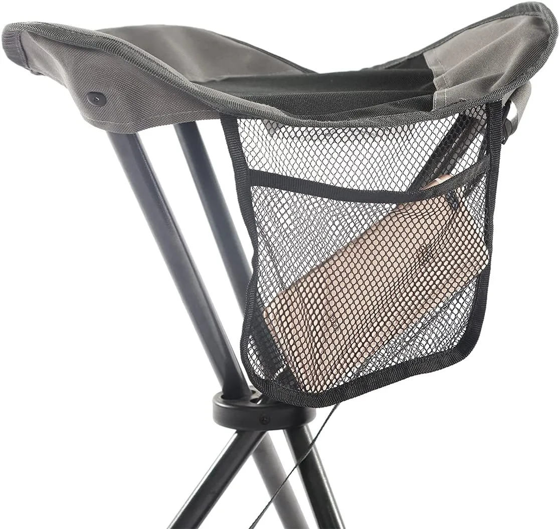 PORTAL Tall Folding Tripod Stool for Outdoor Camping Walking Hunting Hiking Fishing Travel, Support 225 lbs