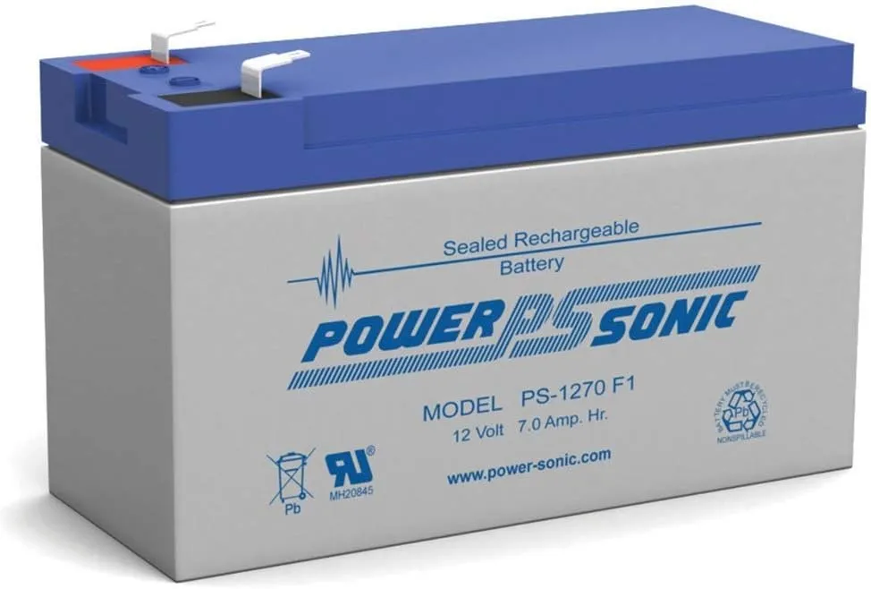 POWER SONIC PS-1270 F1 - Power-sonic 12v 7ah SLA Battery