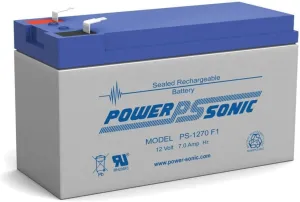 POWER SONIC PS-1270 F1 - Power-sonic 12v 7ah SLA Battery