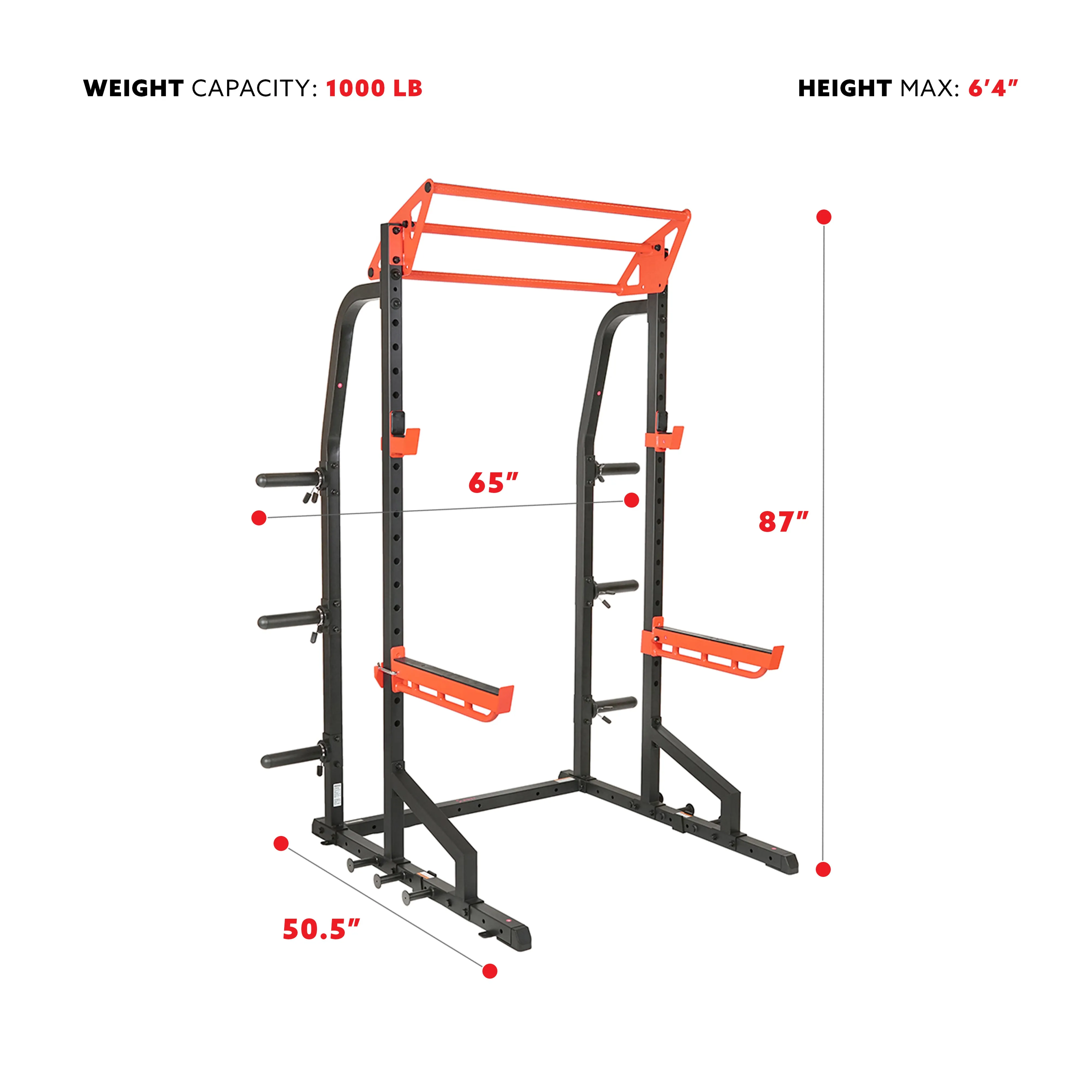 Power Zone Premium Heavy Duty Multifunction Squat Power Rack