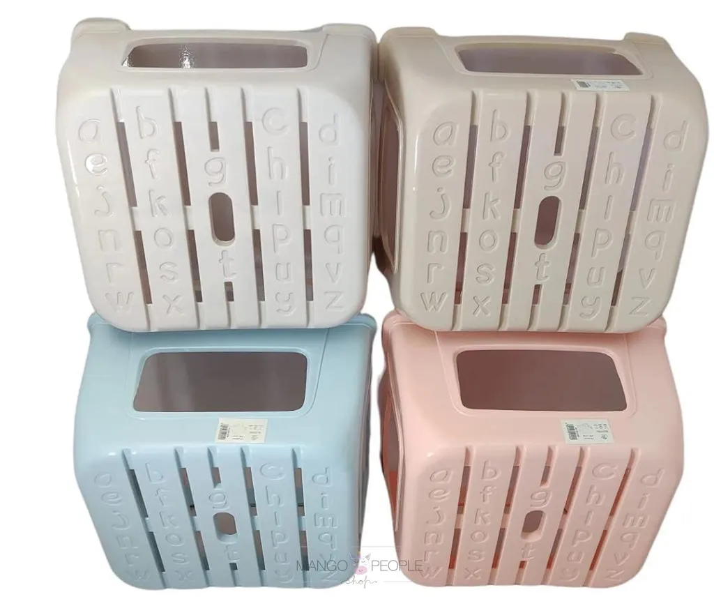 Premium Quality Unbreakable  'ABCD' Alphabet Printed Kids Plastic Stool